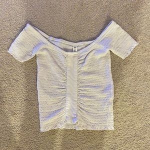 white cottagecore top